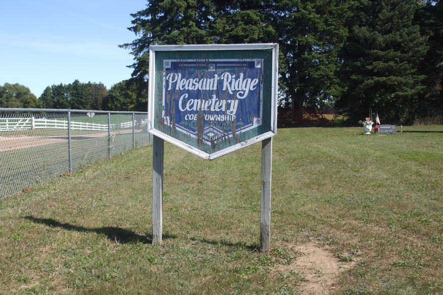 Pleasant Ridge Cemetery sign