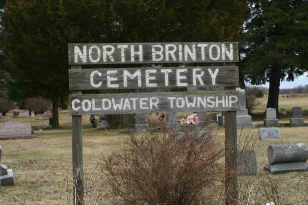 North Brinton Cemetery sign
