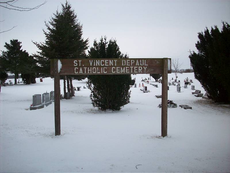 St. Vincent DePaul Cemetery Sign
