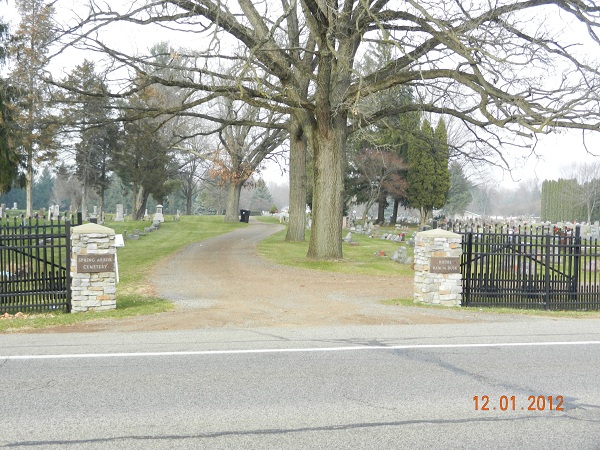 Spring Arbor Cemetery entrance