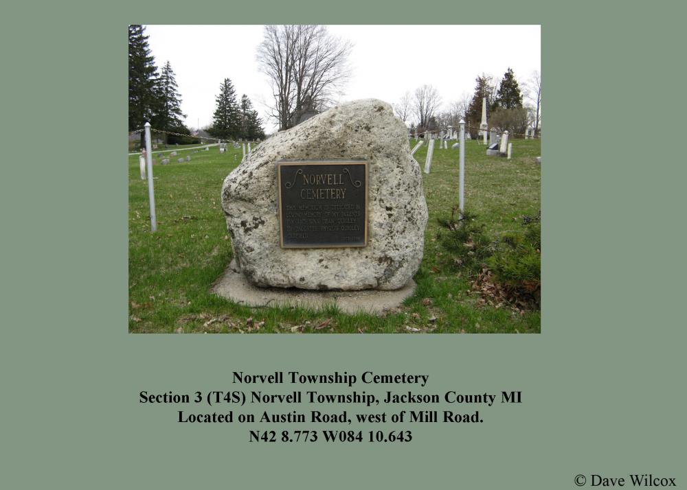 Norvell Twp. Cemetery Entrance
