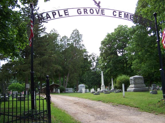 Maple Grove (Concord) Cemetery sign