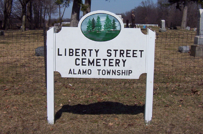 Liberty Street Cemetery Sign