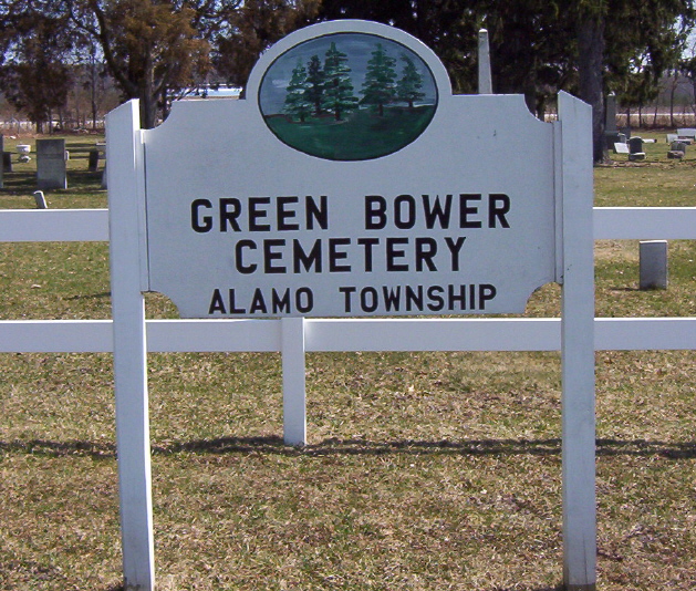 Green Bower Cemetery Sign