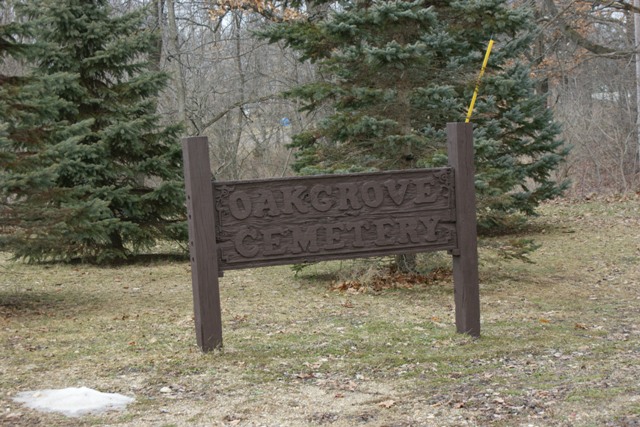 Oak Grove Cemetery Sign