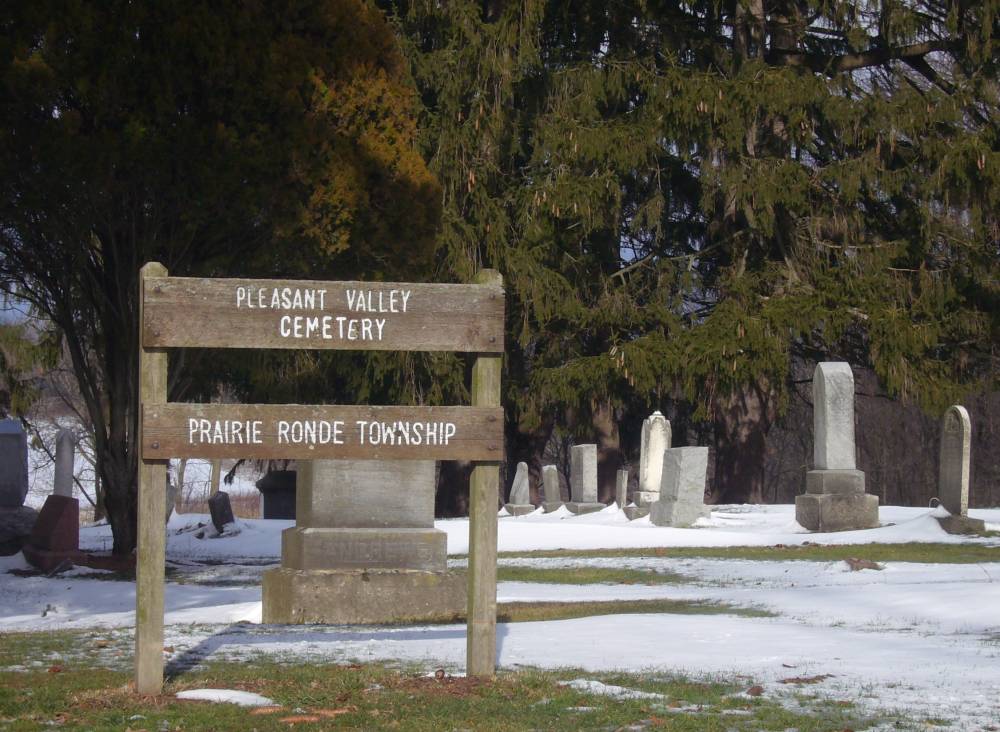 Pleasant Valley Cemetery Sign