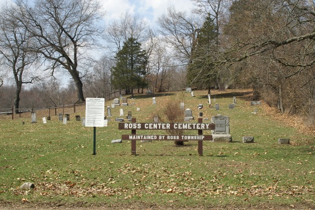 Ross Center Cemetery Entrance