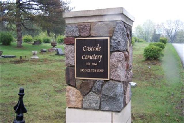 Cascade Cemetery Sign