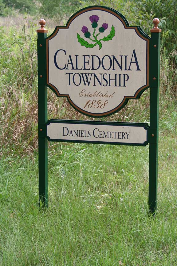 Daniels Cemetery Sign