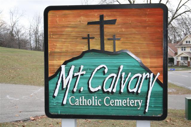 Mount Calvary Cemetery Sign
