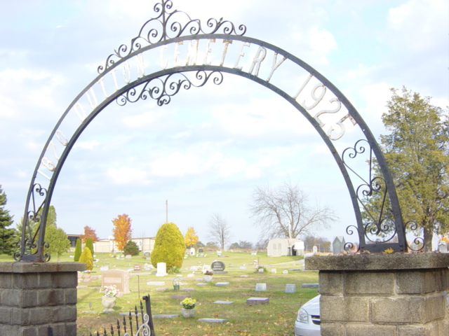 Dutton Cemetery Entrance