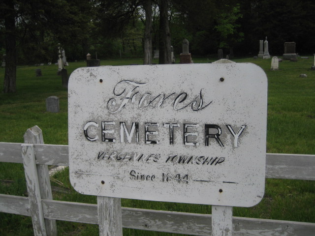 Foxe's Corners Cemetery Sign