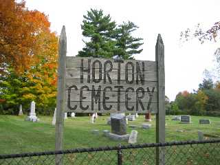 Horton Cemetery Sign