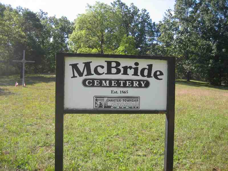 McBride Cemetery Sign