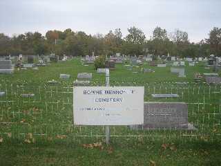 Mennonite Cemetery Sign