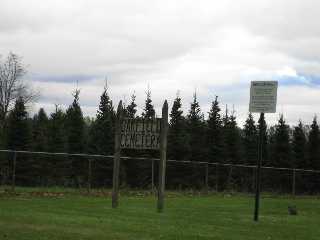 Oakfield Cemetery Sign