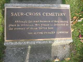 Saur Cemetery Plaque