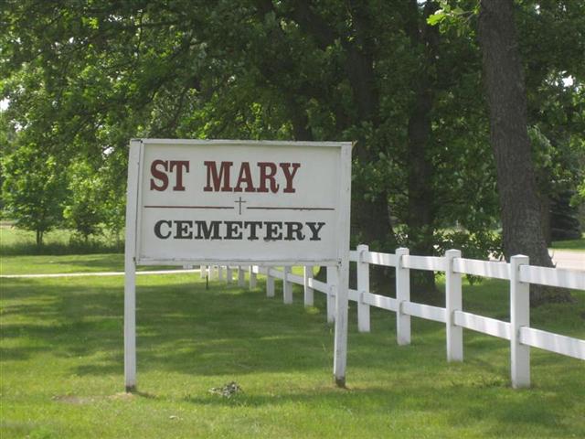 St. Mary Cemetery Sign