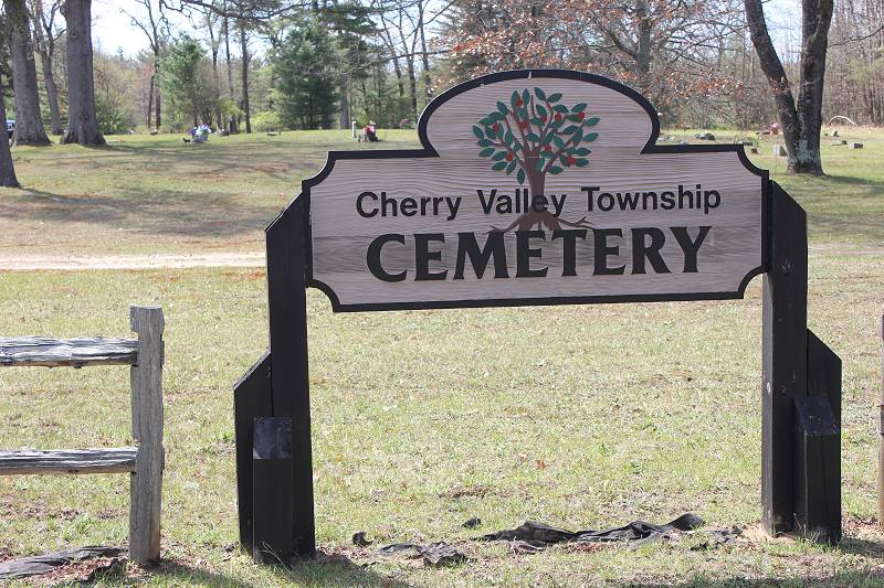 Cherry Valley Township Cemetery Sign