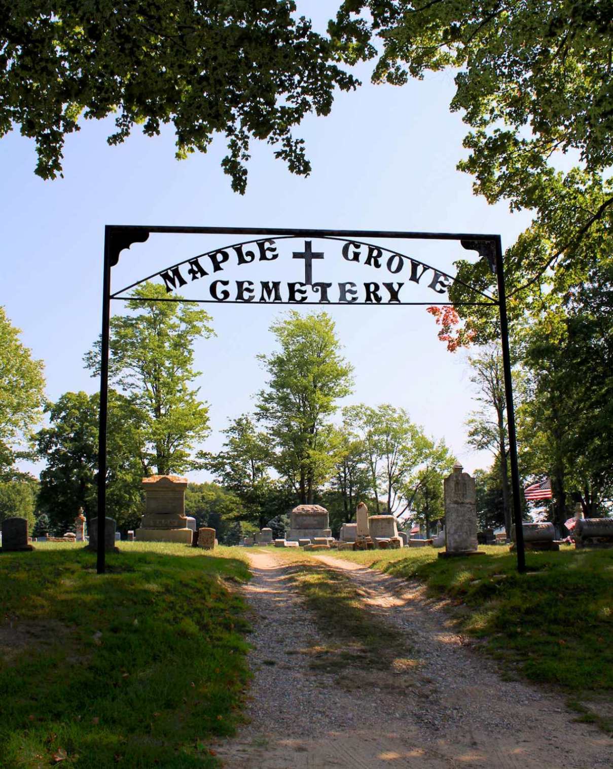 Maple Grove Cemetery entrance
