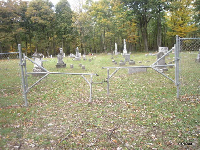 Sand Hill Cemetery entrance