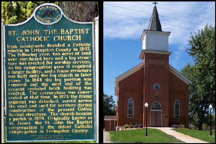 St. John Catholic Church historical sign