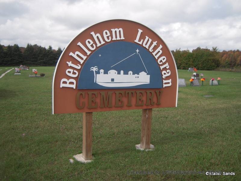 Bethlehem Lutheran Cemetery Sign