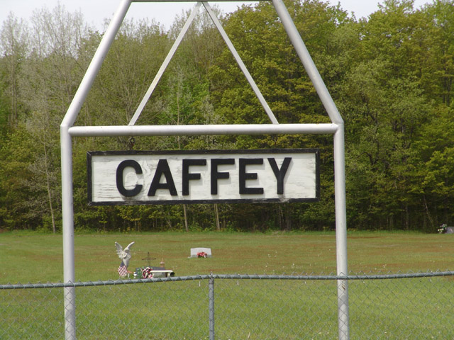 Caffey Cemetery Sign