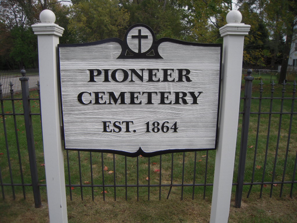 Pioneer Cemetery Sign