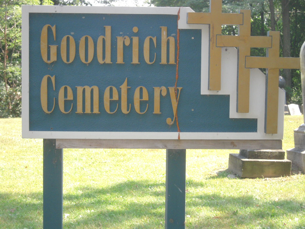 Goodrich/Scotch Settlement Cemetery Sign