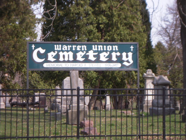 Warren Union Cemetery Sign