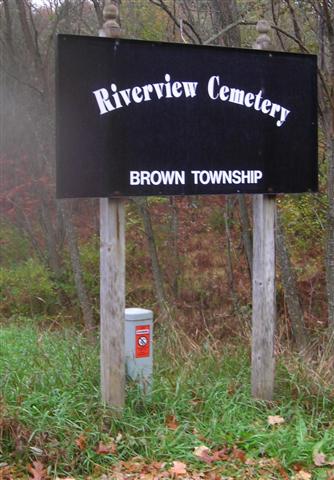 Riverview Cemetery Sign