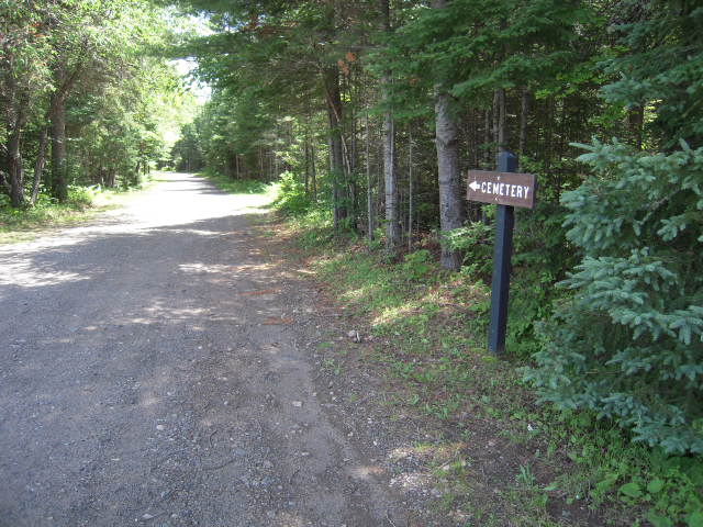 Sacred Heart Cemetery sign