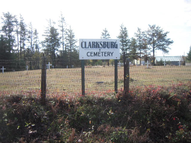 Clarksburg Cemetery Sign
