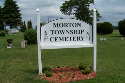 Morton Township Cemetery sign