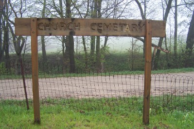 Church Cemetery sign