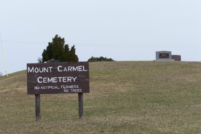 Mt. Carmel Cemetery sign