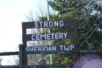 Strong Cemetery Sign