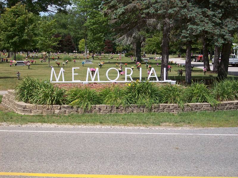 Memorial Gardens Cemetery Entrance