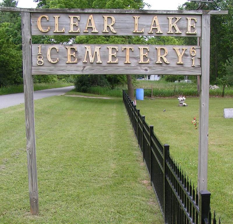Clear Lake Cemetery Entrance