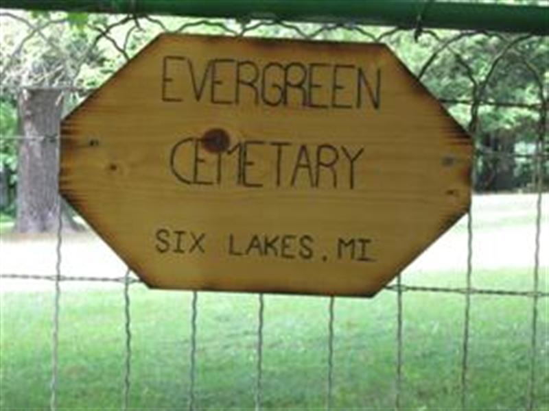 Evergreen Cemetery sign