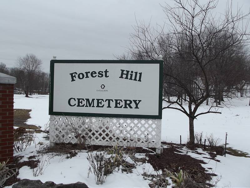 Forest Hill Cemetery sign