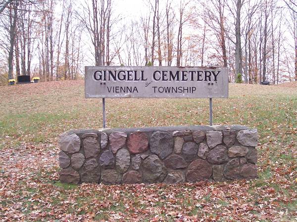 Gingell Cemetery Sign