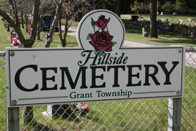 Hillside Cemetery sign