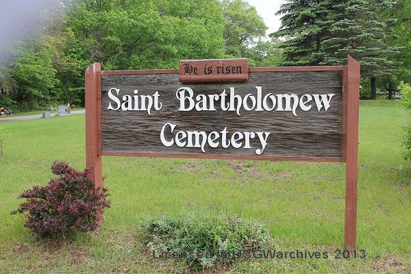 Saint Bartholomew Catholic Cemetery Entrance