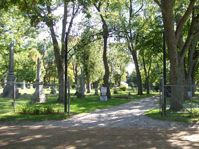 Lakeville Cemetery Entrance
