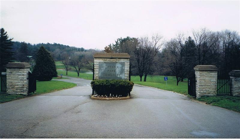Ottawa Park Cemetery Entrance
