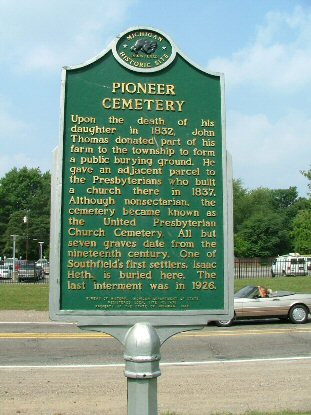 Pioneer Cemetery Historical Sign