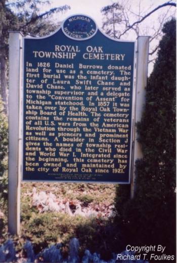 Royal Oak Historical Marker