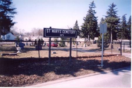 St. Mary's Cemetery Sign